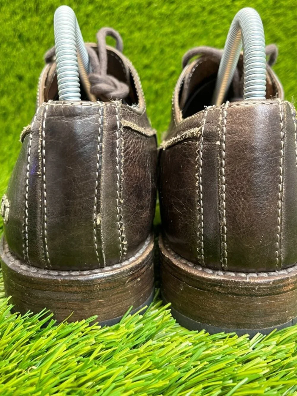 Bed Stu Basalt Mens Size 10 Brown Casual Classic Leather Wingtip Oxford Shoes - Picture 7 of 12